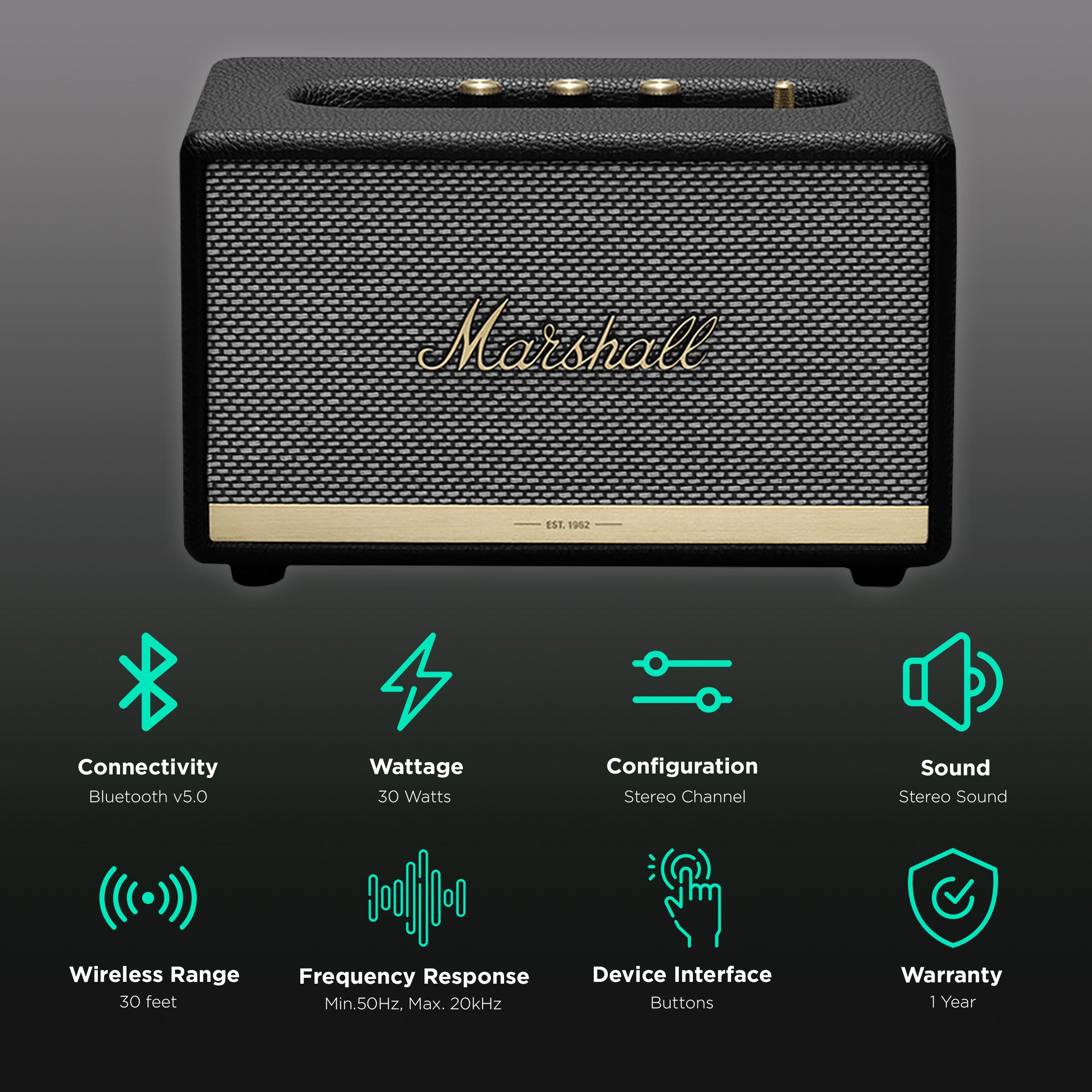 Buy Marshall Acton II 30W Bluetooth Speaker (Multi-Host
